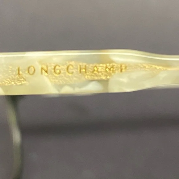 Longchamp Green and Cream Women's Glasses - Picture 4 of 7